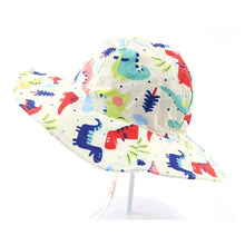 Load image into Gallery viewer, Summer Baby Bucket Hat UV Protection Boys Cap Children Panama Outdoor Beach Girls Sun Hat Cartoon Infant Fisherman Cap
