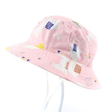 Load image into Gallery viewer, Summer Baby Bucket Hat UV Protection Boys Cap Children Panama Outdoor Beach Girls Sun Hat Cartoon Infant Fisherman Cap
