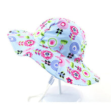 Load image into Gallery viewer, Summer Baby Bucket Hat UV Protection Boys Cap Children Panama Outdoor Beach Girls Sun Hat Cartoon Infant Fisherman Cap
