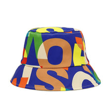 Load image into Gallery viewer, Summer Letter Print Cotton Bucket Hats for Women Men Outdoor Sun Protection Fisherman Cap Hip Hop Lady Fashion Panama Hat
