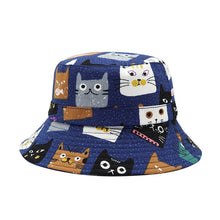 Load image into Gallery viewer, Summer Letter Print Cotton Bucket Hats for Women Men Outdoor Sun Protection Fisherman Cap Hip Hop Lady Fashion Panama Hat
