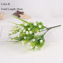 Load image into Gallery viewer, Beautiful 25 heads/bouquet mini artificial calla with leaf plastic fake lily Aquatic plants home room decoration flower
