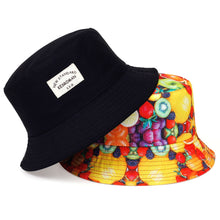 Load image into Gallery viewer, New double-sided fisherman hat fashion summer ladies sun hat tide letter printing wild basin hat hip hop bucket hat General
