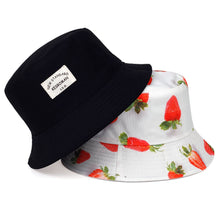 Load image into Gallery viewer, New double-sided fisherman hat fashion summer ladies sun hat tide letter printing wild basin hat hip hop bucket hat General

