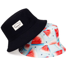 Load image into Gallery viewer, New double-sided fisherman hat fashion summer ladies sun hat tide letter printing wild basin hat hip hop bucket hat General
