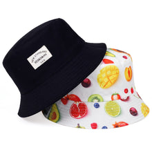 Load image into Gallery viewer, New double-sided fisherman hat fashion summer ladies sun hat tide letter printing wild basin hat hip hop bucket hat General
