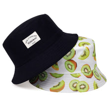 Load image into Gallery viewer, New double-sided fisherman hat fashion summer ladies sun hat tide letter printing wild basin hat hip hop bucket hat General
