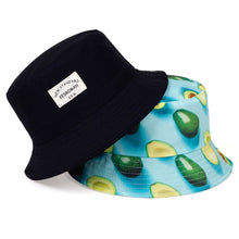 Load image into Gallery viewer, New double-sided fisherman hat fashion summer ladies sun hat tide letter printing wild basin hat hip hop bucket hat General
