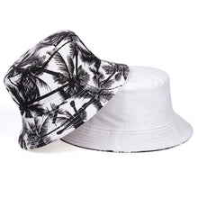 Load image into Gallery viewer, New double-sided fisherman hat fashion summer ladies sun hat tide letter printing wild basin hat hip hop bucket hat General
