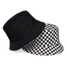 Load image into Gallery viewer, New double-sided fisherman hat fashion summer ladies sun hat tide letter printing wild basin hat hip hop bucket hat General
