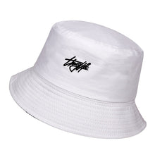 Load image into Gallery viewer, New double-sided fisherman hat fashion summer ladies sun hat tide letter printing wild basin hat hip hop bucket hat General
