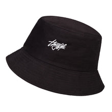 Load image into Gallery viewer, New double-sided fisherman hat fashion summer ladies sun hat tide letter printing wild basin hat hip hop bucket hat General
