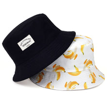 Load image into Gallery viewer, New double-sided fisherman hat fashion summer ladies sun hat tide letter printing wild basin hat hip hop bucket hat General
