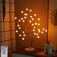 Load image into Gallery viewer, Led Fairy Night Light LED Christmas Tree Night Lamp Battery USB Operated Bedside Study Lamp For Room Desk Holiday Lighting Decor
