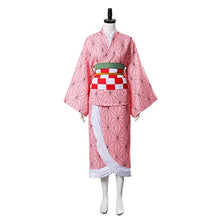Load image into Gallery viewer, Anime Demon Slayer Kimetsu No Yaiba Cosplay Costumes Kimono Kamado Nezuko Adult Child Halloween Costume Suit
