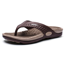 Load image into Gallery viewer, Summer Big Size Youth Slippers Men Massage Non-Slip Cool Outside Flip Flops Breathable Thick-Soled Toe Sandals
