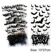 Load image into Gallery viewer, 50PCS Halloween Candy Bags Bat/Pumpkin Cartoon Cookies Bag Transprant Plastic Bag Gift Packaging For Party Supplies
