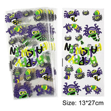 Load image into Gallery viewer, 50PCS Halloween Candy Bags Bat/Pumpkin Cartoon Cookies Bag Transprant Plastic Bag Gift Packaging For Party Supplies
