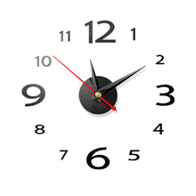 Load image into Gallery viewer, Wall Clock   Home Modern Decoration Crystal Mirror Vinyl Art Sticker Digital Display Home Use Art Modern European Style
