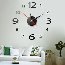 Load image into Gallery viewer, Wall Clock   Home Modern Decoration Crystal Mirror Vinyl Art Sticker Digital Display Home Use Art Modern European Style
