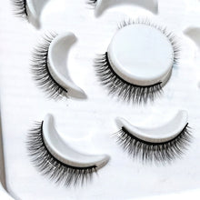 Load image into Gallery viewer, 5 Pairs 25 mm 3d Mink Lashes Bulk Faux with Custom Box Wispy Natural Mink Lashes Pack Short Wholesales Natural False Eyelashes
