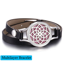 Load image into Gallery viewer, New Tree of Life aromatherapy bracelet Essential Oil Diffuser Bracelet Perfume Locket Leather Bracelets for Women Wristbands
