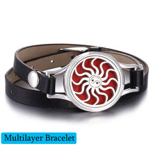 Load image into Gallery viewer, New Tree of Life aromatherapy bracelet Essential Oil Diffuser Bracelet Perfume Locket Leather Bracelets for Women Wristbands
