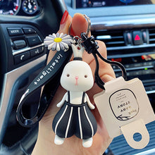 Load image into Gallery viewer, Cartoon Key Chain PVC Zebra Giraffe Funny Toy Keychain Car Key Ring Birthday Gifts For Children
