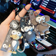 Load image into Gallery viewer, Cartoon Key Chain PVC Zebra Giraffe Funny Toy Keychain Car Key Ring Birthday Gifts For Children
