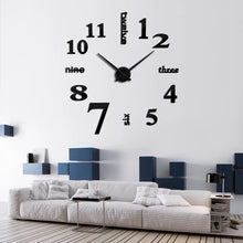 Load image into Gallery viewer, Wall Clock  quartz modern clocks needle acrylic watches big mirror sticker living room decor
