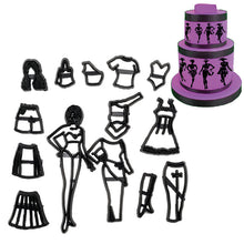 Load image into Gallery viewer, Fondant Cake Decorating Molds Set Plastic Cookie Cutter Pastry Biscuit Baking Tools wedding Music family animals balloon
