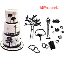 Load image into Gallery viewer, Fondant Cake Decorating Molds Set Plastic Cookie Cutter Pastry Biscuit Baking Tools wedding Music family animals balloon
