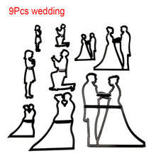 Load image into Gallery viewer, Fondant Cake Decorating Molds Set Plastic Cookie Cutter Pastry Biscuit Baking Tools wedding Music family animals balloon
