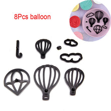 Load image into Gallery viewer, Fondant Cake Decorating Molds Set Plastic Cookie Cutter Pastry Biscuit Baking Tools wedding Music family animals balloon
