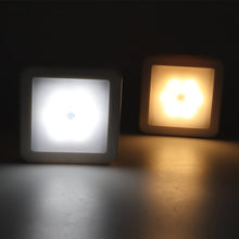 Load image into Gallery viewer, Night light LED motion sensor light intelligent PIR for bathroom bedside corridor aisle toilet staircase cabinet lighting
