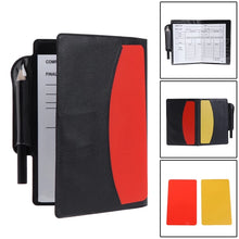 Load image into Gallery viewer, Sport Football Soccer Referee Wallet Notebook with Red Card and Yellow Card Team Sports Soccer Entertainment
