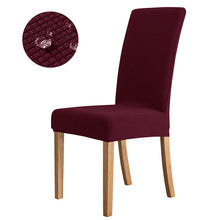 Load image into Gallery viewer, Waterproof Elastic Jacquard Chair Cover for Dining Room Chair Covers for Chairs Kitchen Wedding Hotel Banquet Protector Seat
