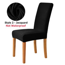 Load image into Gallery viewer, Waterproof Elastic Jacquard Chair Cover for Dining Room Chair Covers for Chairs Kitchen Wedding Hotel Banquet Protector Seat
