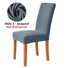 Load image into Gallery viewer, Waterproof Elastic Jacquard Chair Cover for Dining Room Chair Covers for Chairs Kitchen Wedding Hotel Banquet Protector Seat
