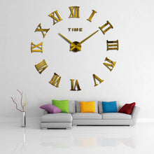 Load image into Gallery viewer, Wall Clock New creative large acrylic mirror    quartz watch Single Face clocks modern home decoration living room stickers
