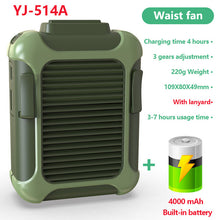 Load image into Gallery viewer, Mini Fans Newest USB Portable Personal Hanging waist Fan With Recharge Battery
