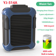 Load image into Gallery viewer, Mini Fans Newest USB Portable Personal Hanging waist Fan With Recharge Battery

