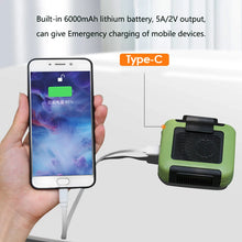 Load image into Gallery viewer, Mini Fans Newest USB Portable Personal Hanging waist Fan With Recharge Battery
