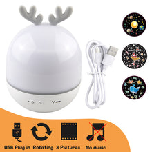 Load image into Gallery viewer, Night Lamp Projector Starry Sky Night Light Projector Bedroom Decor Bluetooth Rotating Music Children's Night Light Kids Gift
