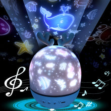 Load image into Gallery viewer, Night Lamp Projector Starry Sky Night Light Projector Bedroom Decor Bluetooth Rotating Music Children's Night Light Kids Gift

