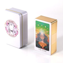 Load image into Gallery viewer, Nightmares Before Christmas Lucid Dreams Beginners Del Toro Tarot in Tin Metal Box 78 Cards Gilded Edge Paper Guidebook
