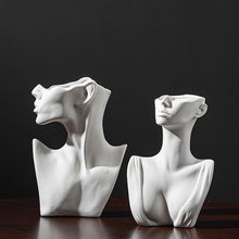 Load image into Gallery viewer, Nordic Style Ceramic Vase Woman Body Model Modern Body Art Vase Home Decoration Creative Flower Pot Living Room Decoration
