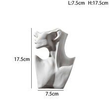Load image into Gallery viewer, Nordic Style Ceramic Vase Woman Body Model Modern Body Art Vase Home Decoration Creative Flower Pot Living Room Decoration
