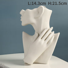 Load image into Gallery viewer, Nordic Style Ceramic Vase Woman Body Model Modern Body Art Vase Home Decoration Creative Flower Pot Living Room Decoration
