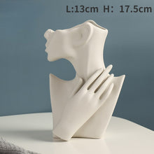 Load image into Gallery viewer, Nordic Style Ceramic Vase Woman Body Model Modern Body Art Vase Home Decoration Creative Flower Pot Living Room Decoration
